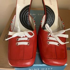 Nine West Leather Sneaker-Style Heals